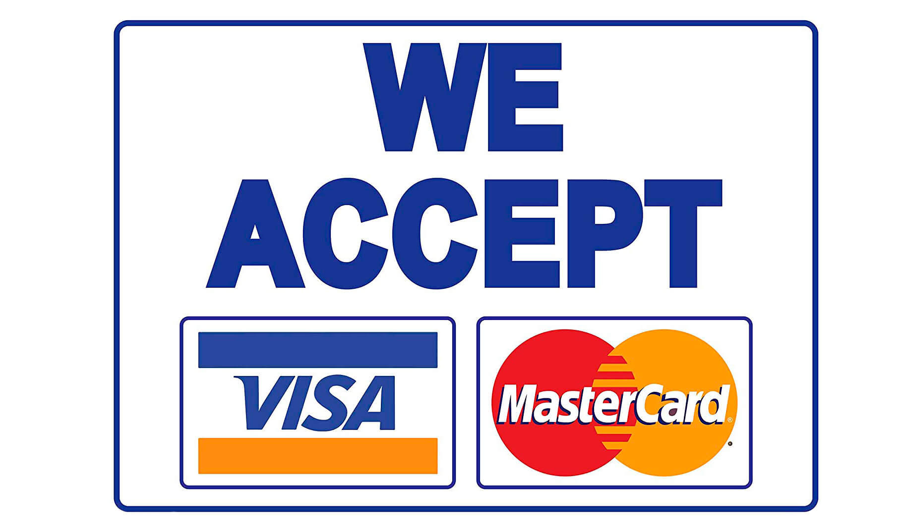 Visa Mastercard Logos Sales Policy